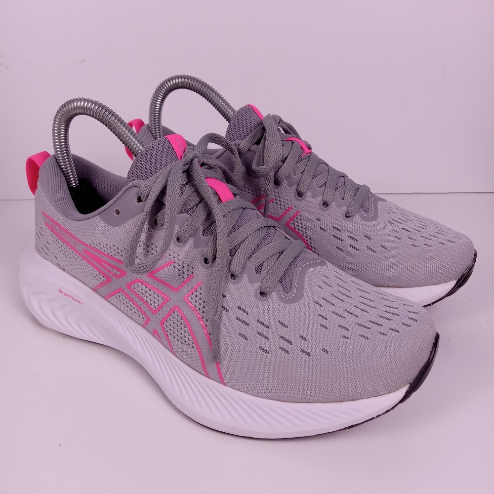 ASICS GEL-EXCITE 10 Running Shoes Womens 6.5 Piedmont Grey Hot Pink Athletic Gym
